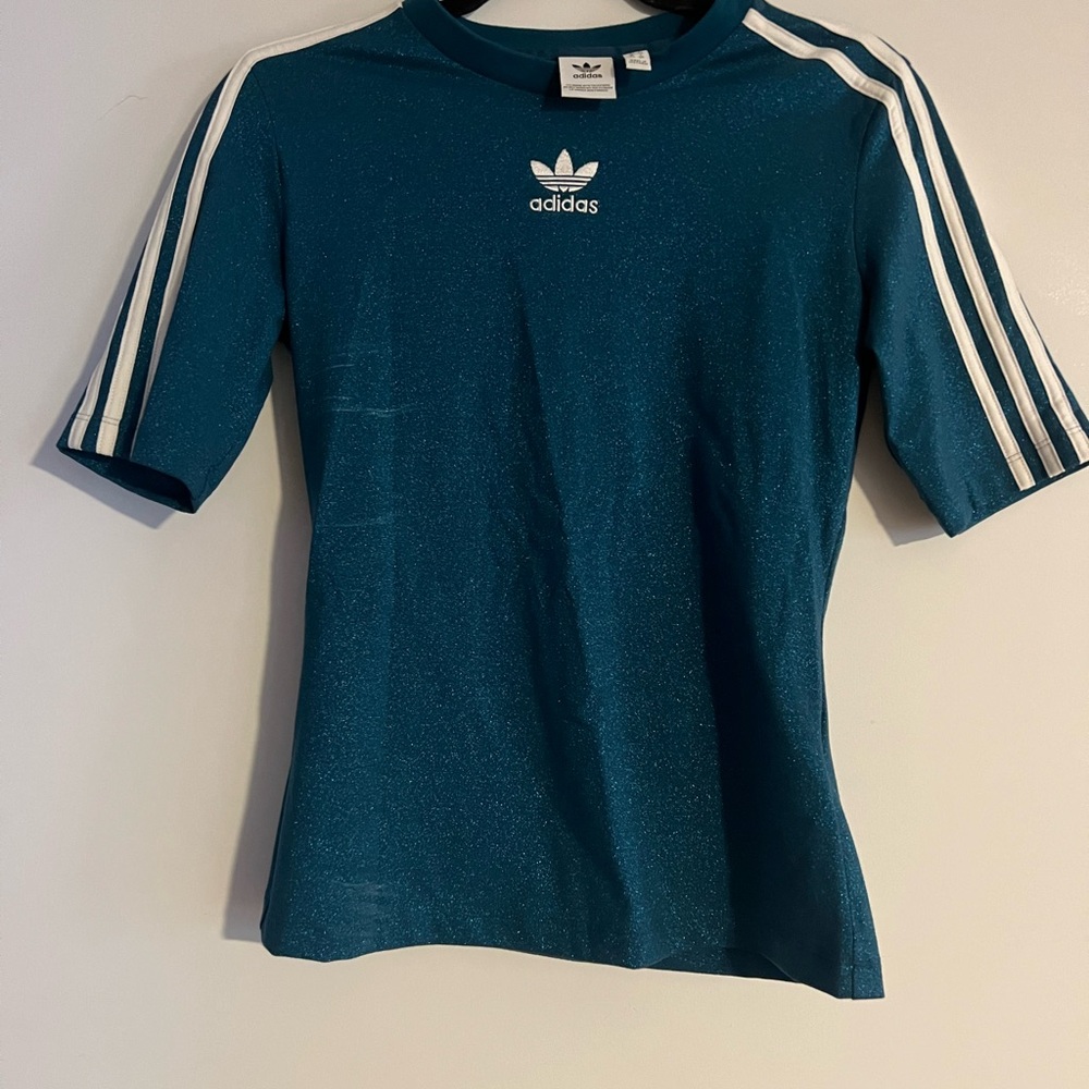 Adidas Sparkle Teal T-Shirt